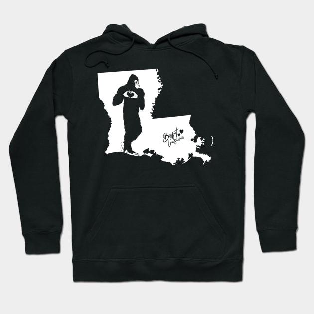 BIgfoot Louisiana State Pride Hoodie by Tesszero